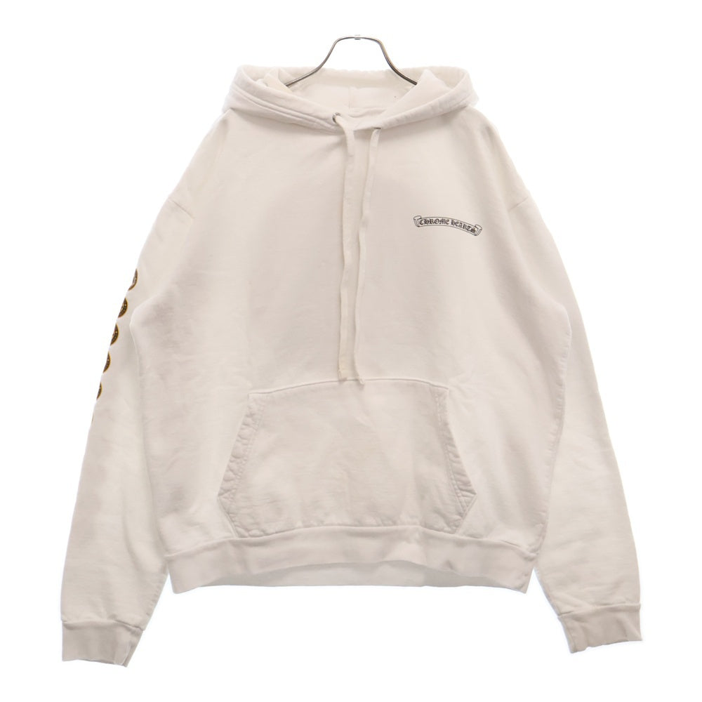 CHROME HEARTS(クロムハーツ) CHプラスプリント プルオーバーパーカー ホワイト