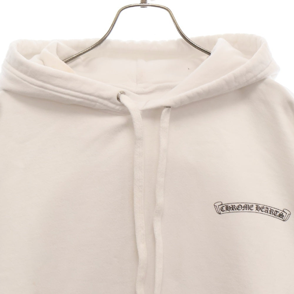 CHROME HEARTS(クロムハーツ) CHプラスプリント プルオーバーパーカー ホワイト