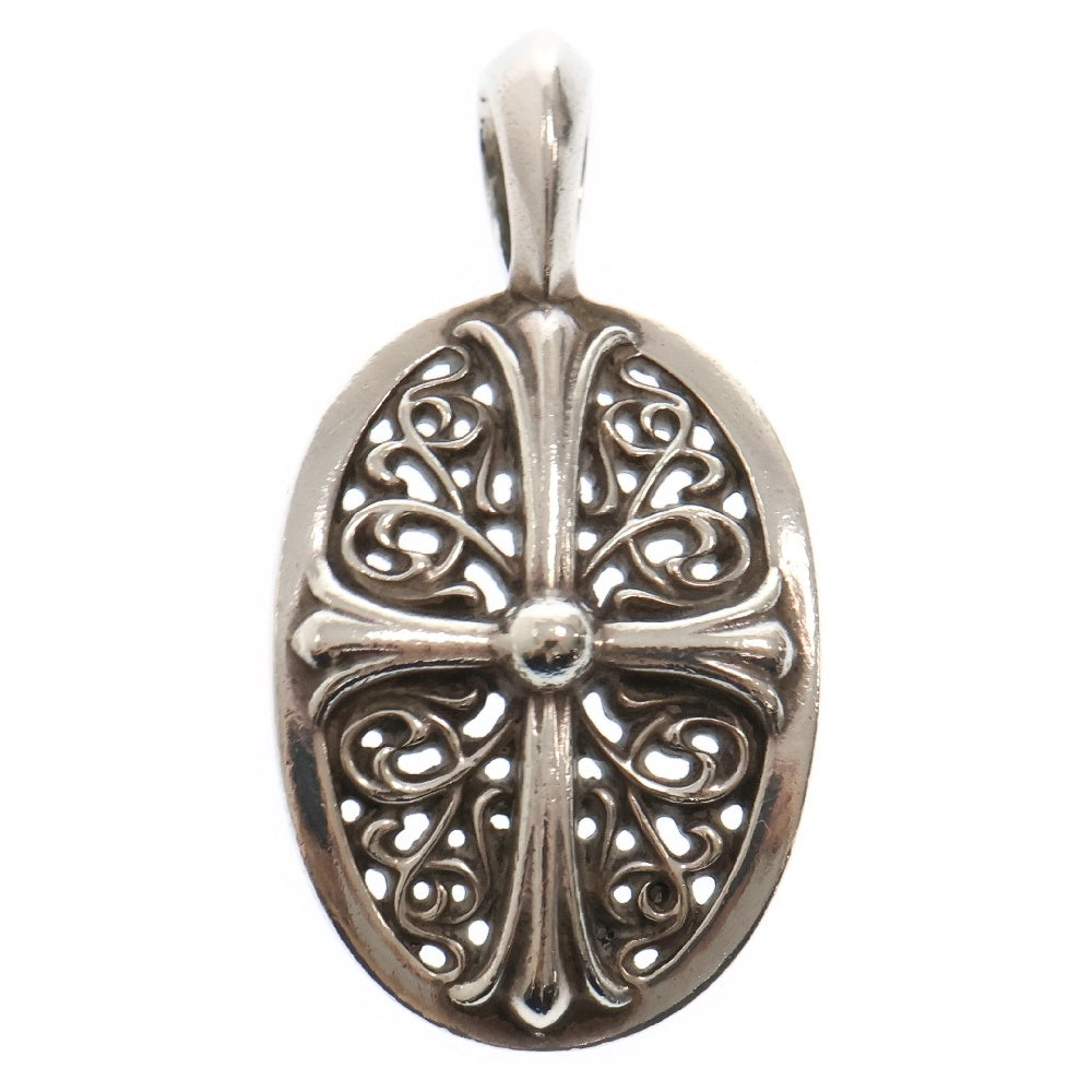 CHROME HEARTS(クロムハーツ) TINY CLSC OVAL タイニークラシックオーバル シルバーネックレストップ シルバー