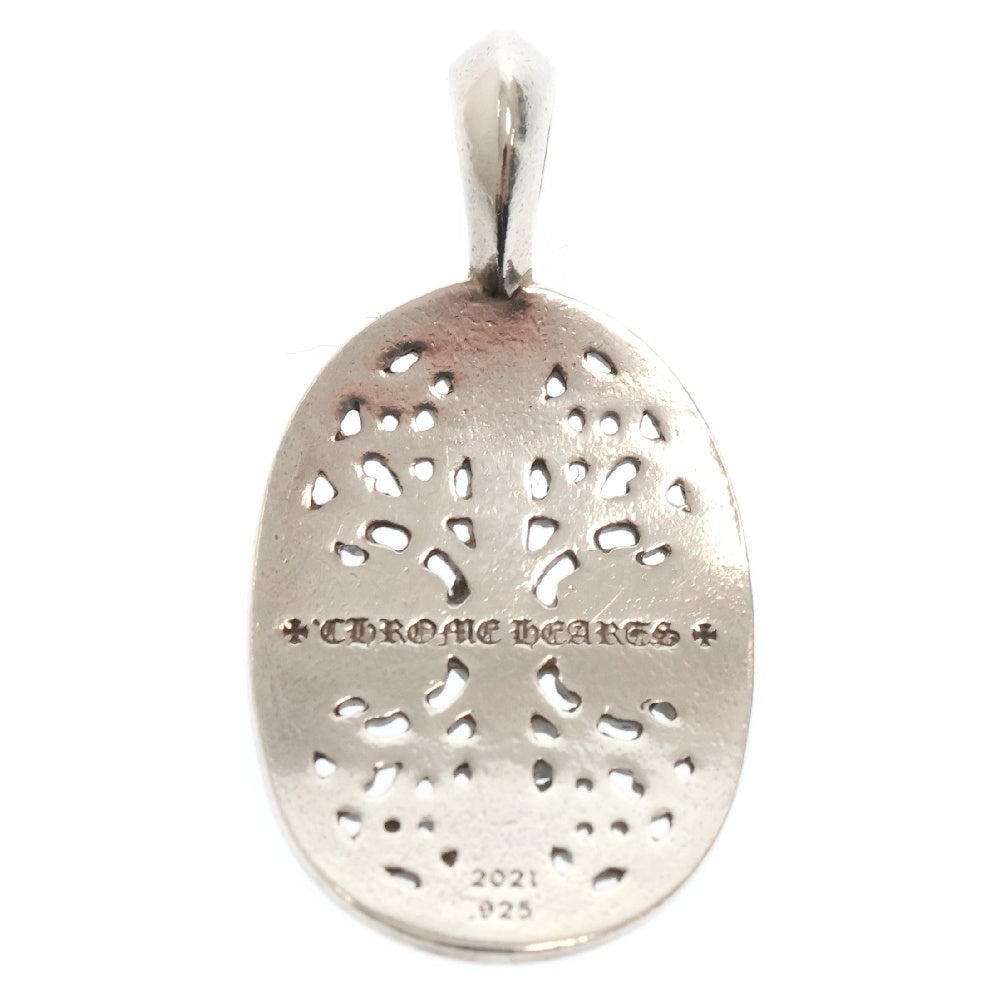 CHROME HEARTS(クロムハーツ) TINY CLSC OVAL タイニークラシックオーバル シルバーネックレストップ シルバー