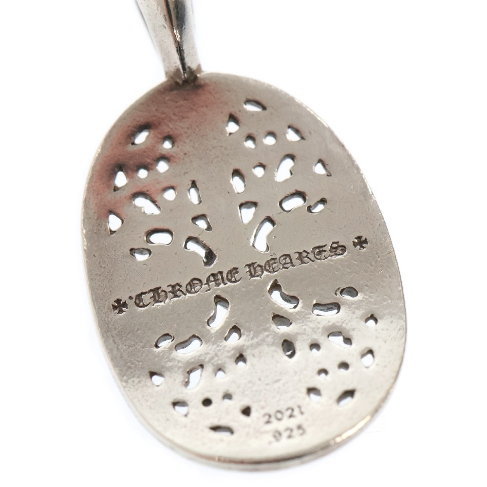 CHROME HEARTS(クロムハーツ) TINY CLSC OVAL タイニークラシックオーバル シルバーネックレストップ シルバー