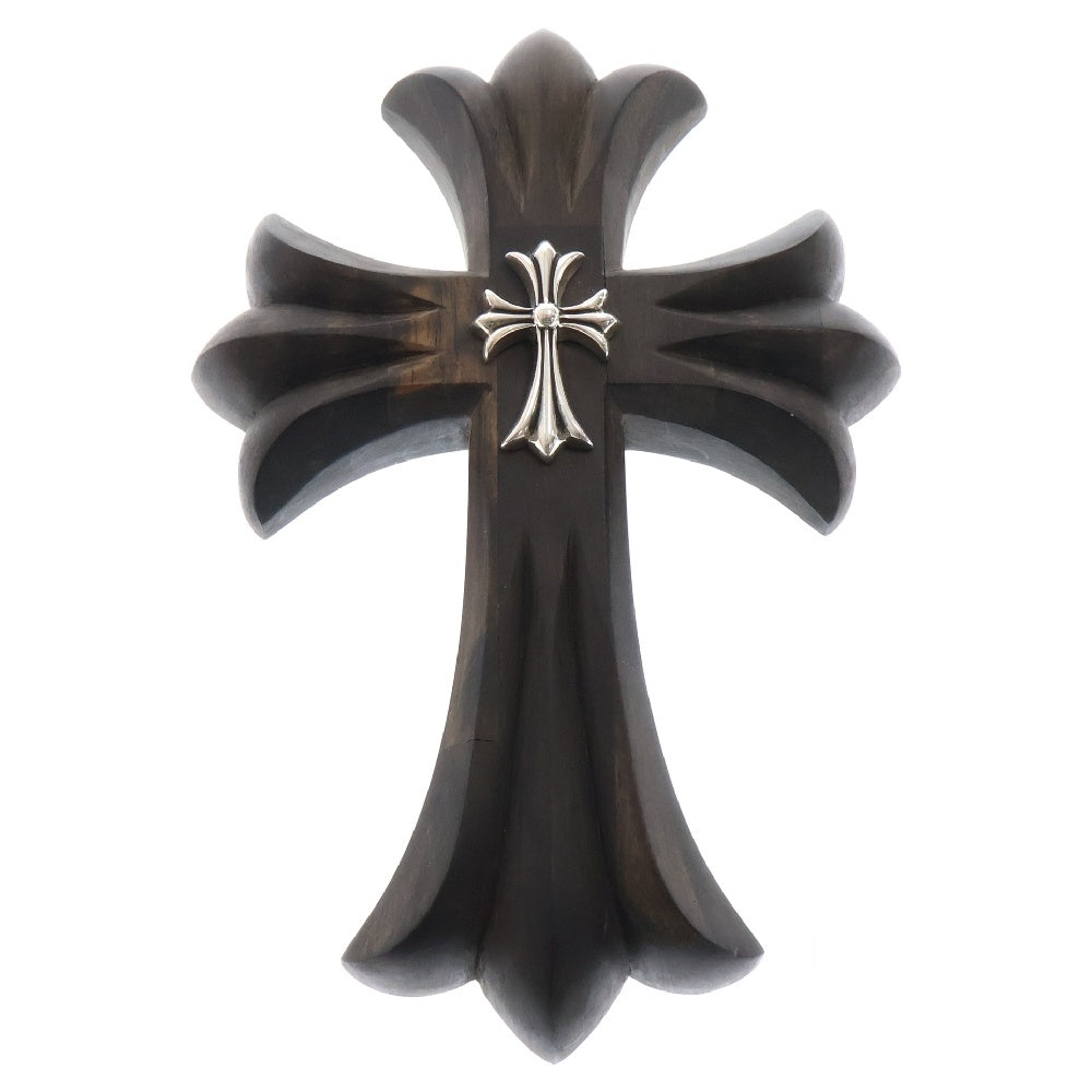 CHROME HEARTS(クロムハーツ) EBONY CROSS スモールCHクロス付き エボニー壁掛けオブジェ シルバー