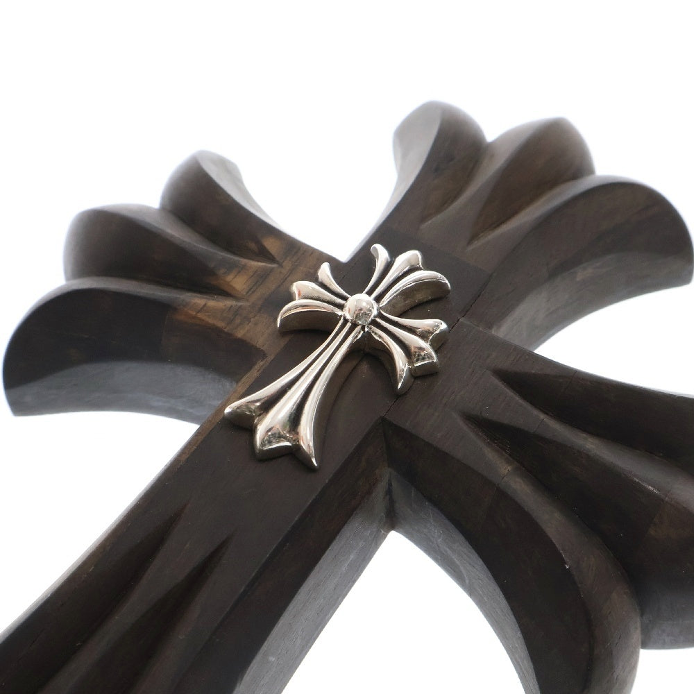 CHROME HEARTS(クロムハーツ) EBONY CROSS スモールCHクロス付き エボニー壁掛けオブジェ シルバー
