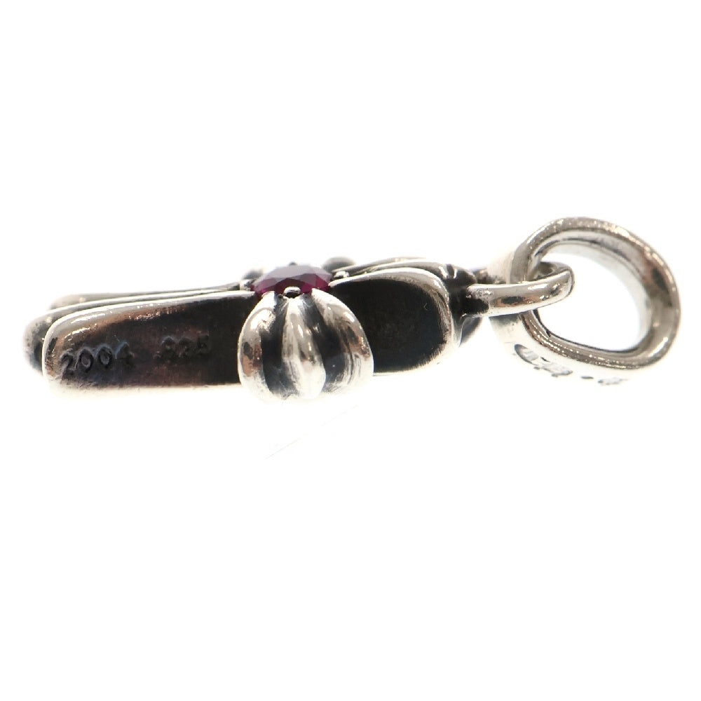 CHROME HEARTS(クロムハーツ) CRS BBYFAT RUBY ベイビーファット 1ルビー チャーム ネックレストップ シルバー