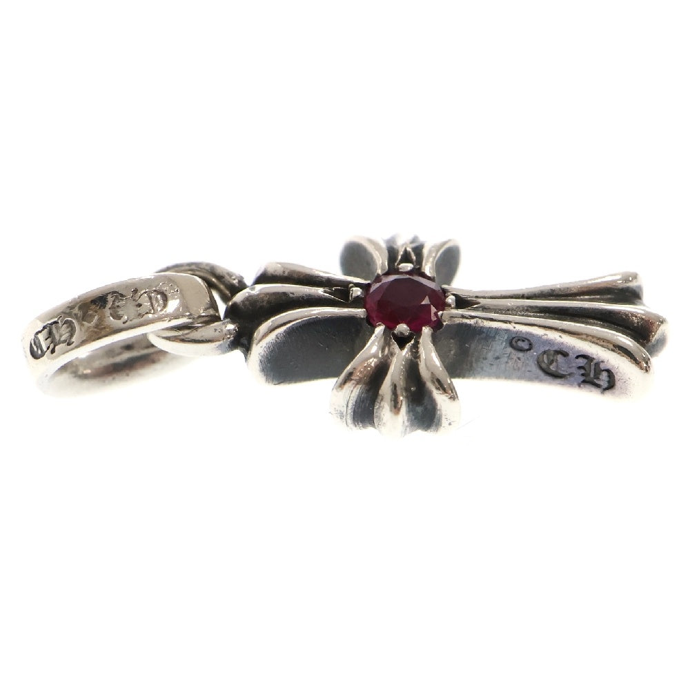 CHROME HEARTS(クロムハーツ) CRS BBYFAT RUBY ベイビーファット 1ルビー チャーム ネックレストップ シルバー