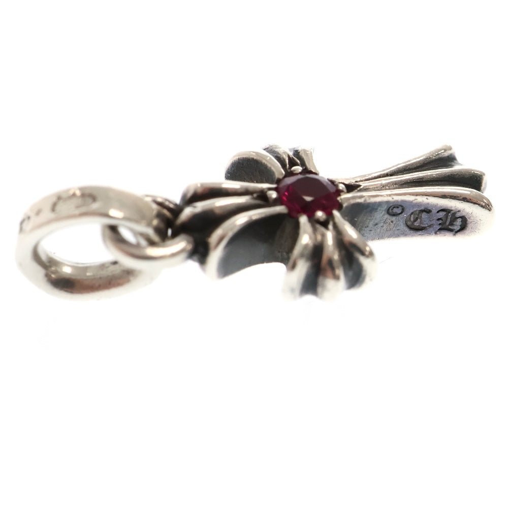 CHROME HEARTS(クロムハーツ) CRS BBYFAT RUBY ベイビーファット 1ルビー チャーム ネックレストップ シルバー