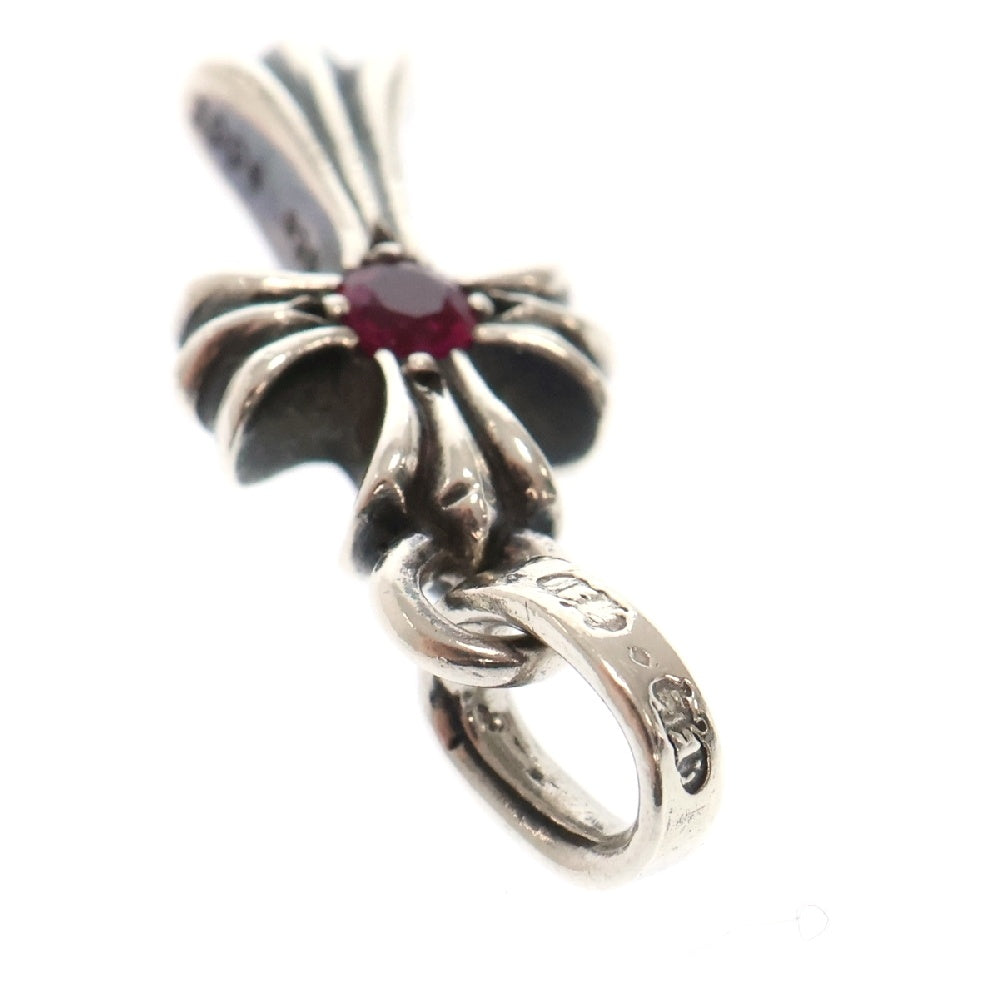 CHROME HEARTS(クロムハーツ) CRS BBYFAT RUBY ベイビーファット 1ルビー チャーム ネックレストップ シルバー