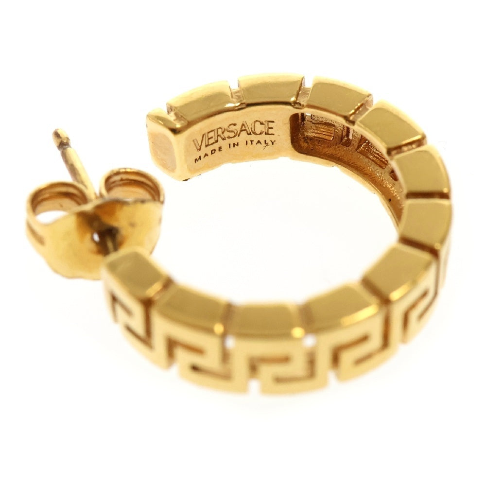 VERSACE(ヴェルサーチ) グレカモチーフ フープ イヤリング ピアス ゴールド DG28199