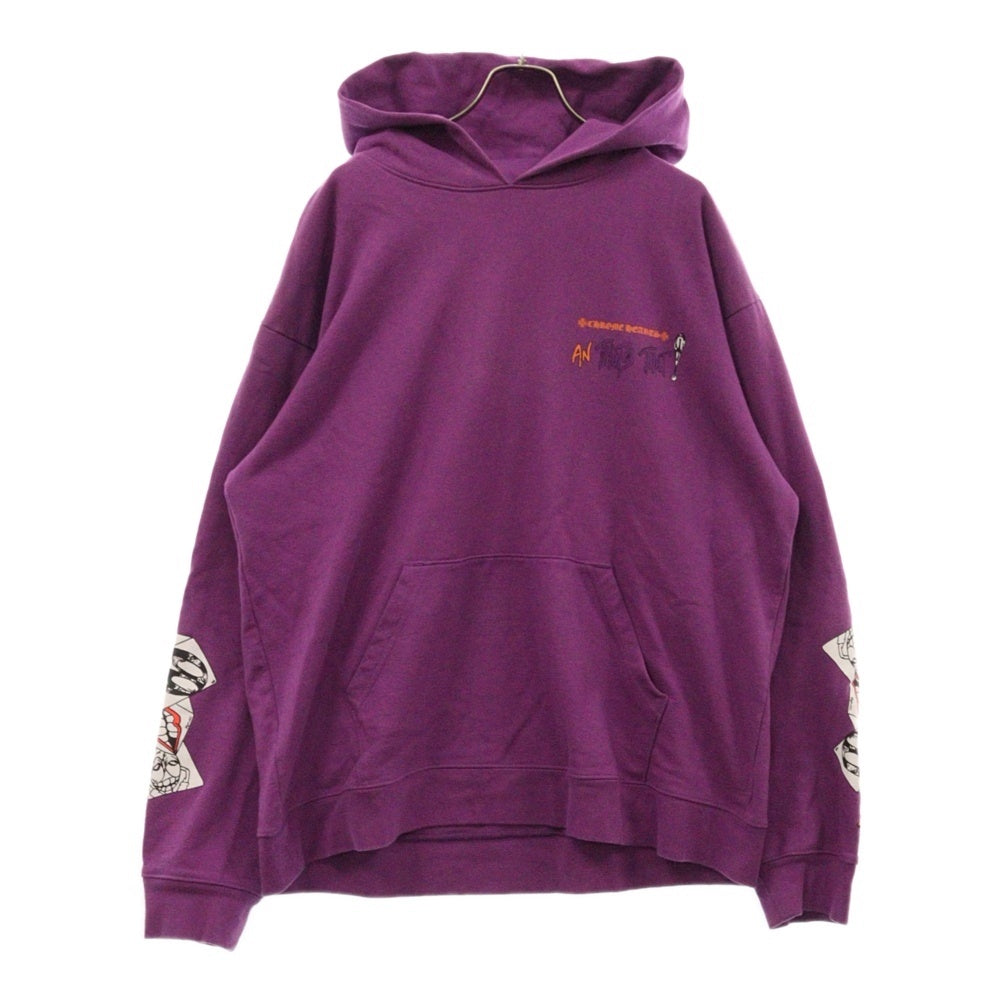 CHROME HEARTS(クロムハーツ) ×MATTY BOY I WANT MORE NOT LESS AN THAT'S THAT HOODIE マッティボーイ プリントプルオーバーフーディ パープル