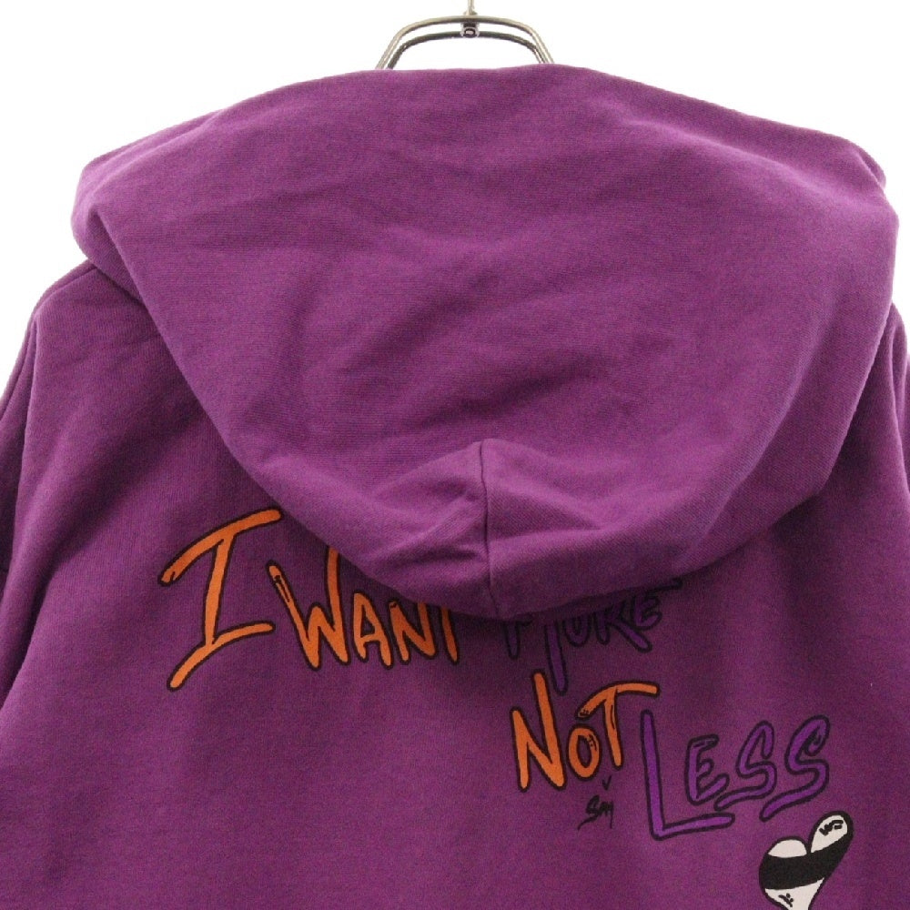 CHROME HEARTS(クロムハーツ) ×MATTY BOY I WANT MORE NOT LESS AN THAT'S THAT HOODIE マッティボーイ プリントプルオーバーフーディ パープル
