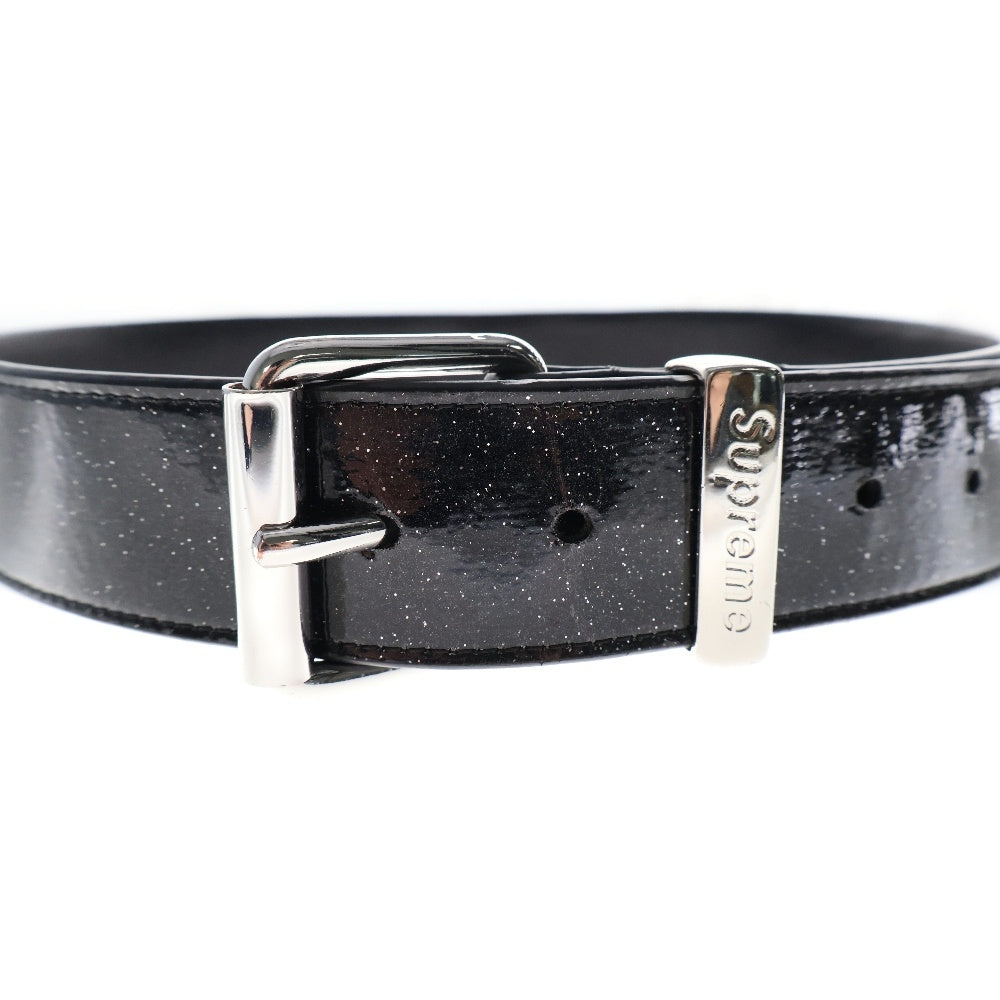 SUPREME(シュプリーム) 22AW Glitter Vinyl Ranger Belt ベルト ブラック
