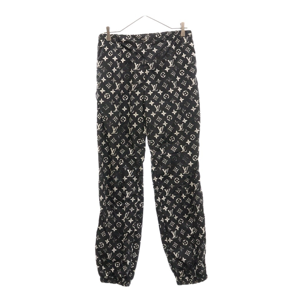 LOUIS VUITTON(ルイヴィトン) 20SS ステンシルエフェクト モノグラムジョギング ナイロンパンツ RW201W DFU FIPA11 ブラック