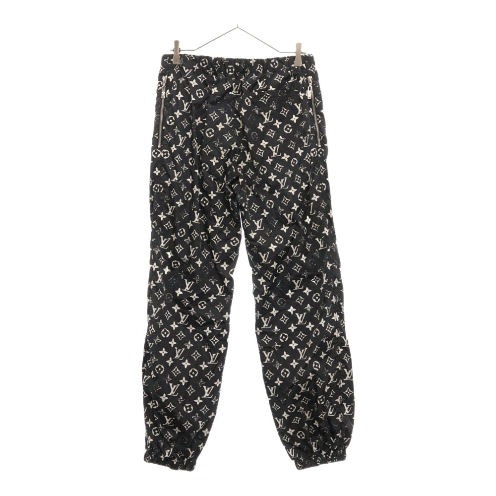 LOUIS VUITTON(ルイヴィトン) 20SS ステンシルエフェクト モノグラムジョギング ナイロンパンツ RW201W DFU FIPA11 ブラック