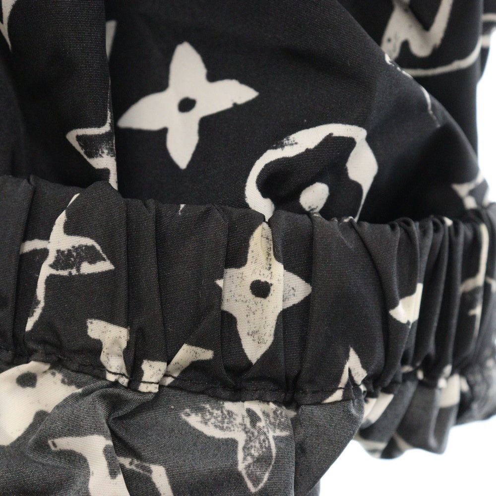LOUIS VUITTON(ルイヴィトン) 20SS ステンシルエフェクト モノグラムジョギング ナイロンパンツ RW201W DFU FIPA11 ブラック