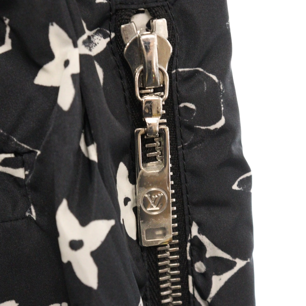 LOUIS VUITTON(ルイヴィトン) 20SS ステンシルエフェクト モノグラムジョギング ナイロンパンツ RW201W DFU FIPA11 ブラック