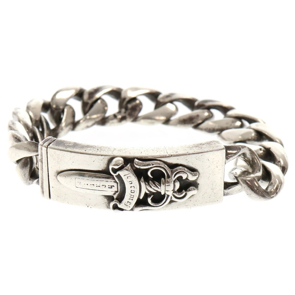 CHROME HEARTS(クロムハーツ) ID DAGGER ダガーIDクラシックリンクオールドブレスレット 13LINK シルバー BCA156