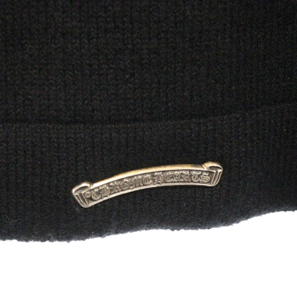 CHROME HEARTS(クロムハーツ) SAILIN ON CARDIGAN クロスパッチ付き バック刺繍 カシミアニット カーディガン ブラック