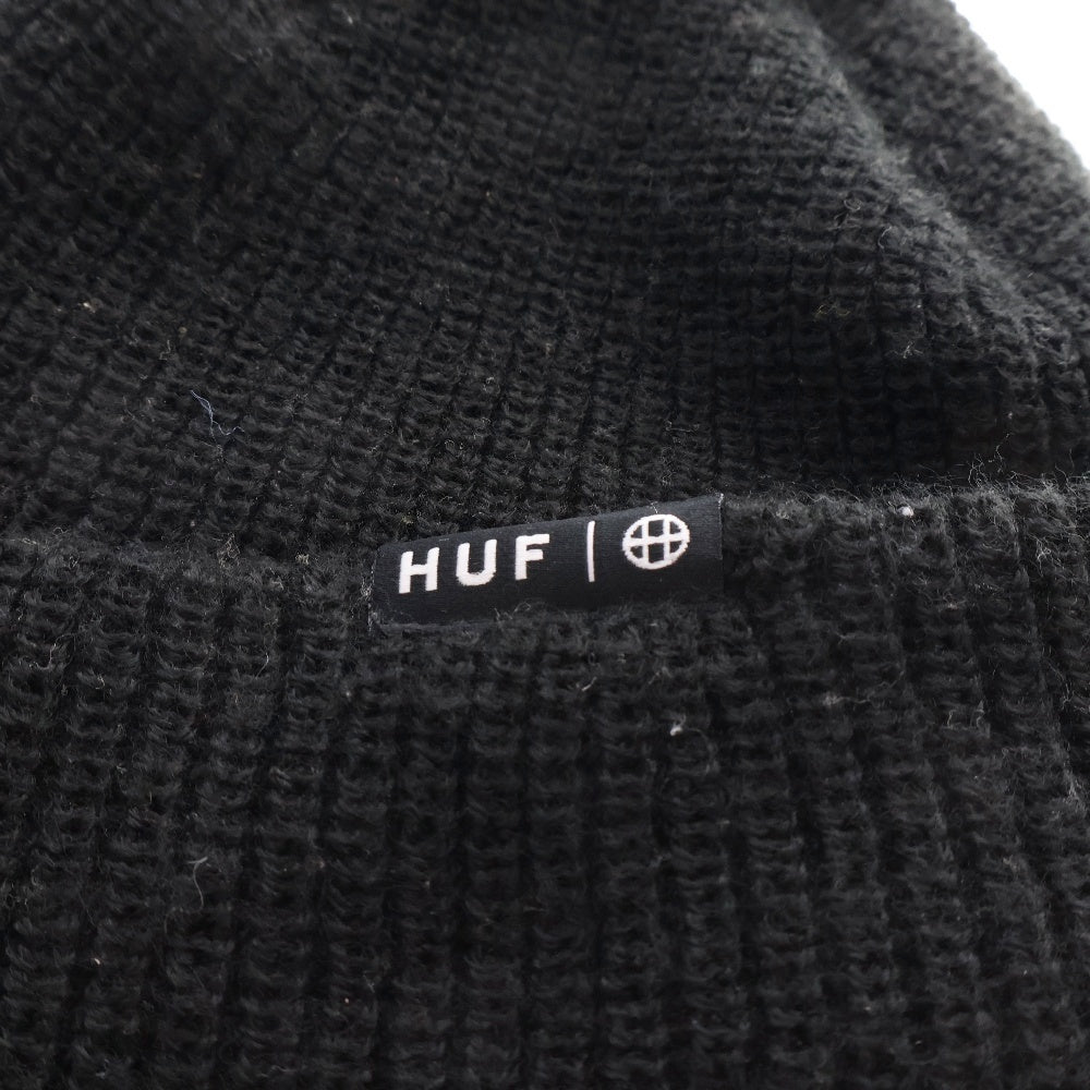 HUF(ハフ) ボックス ブランドロゴ ニット帽 ブラック
