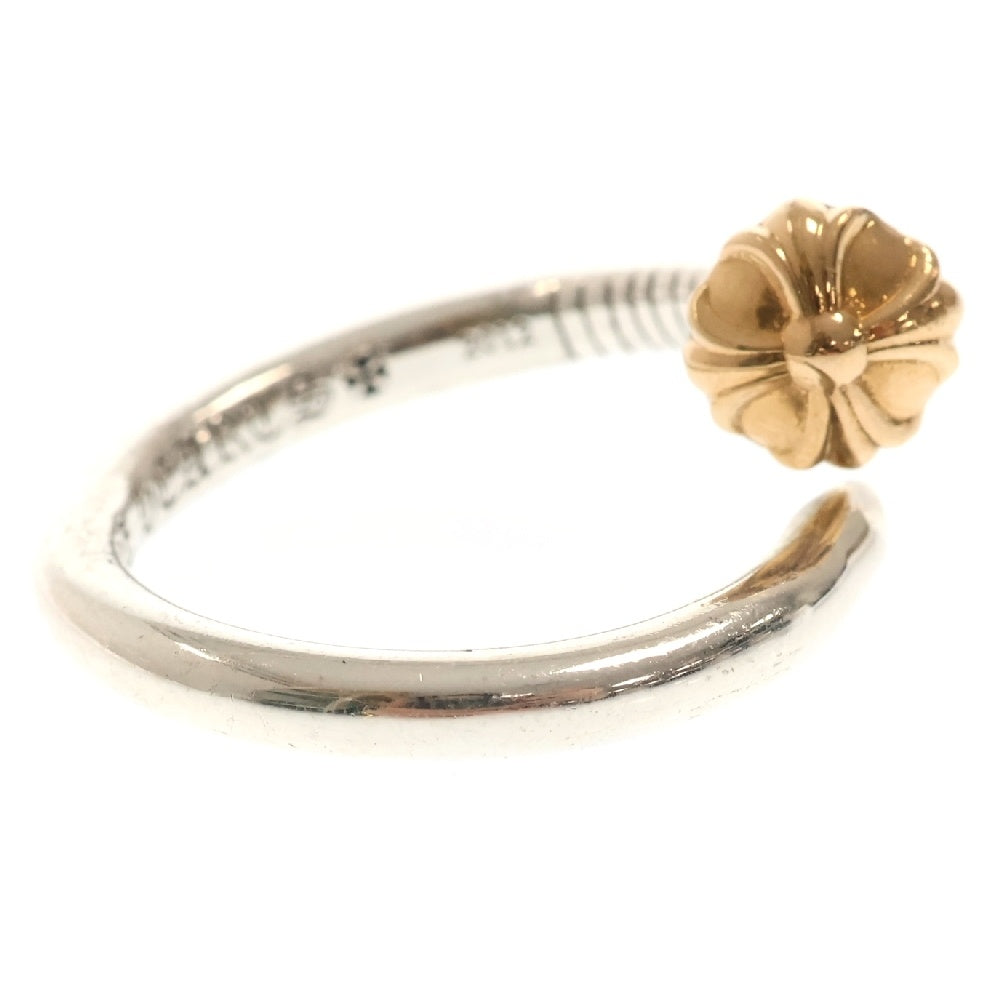CHROME HEARTS(クロムハーツ) 22k NAIL CRSBALL コンビ ネイル クロスボール リング シルバー /ゴールド