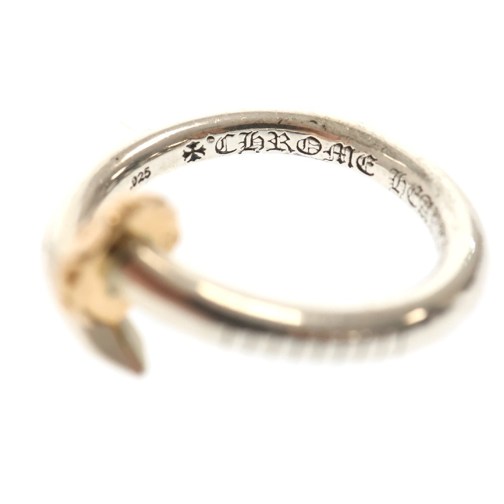 CHROME HEARTS(クロムハーツ) 22k NAIL CRSBALL コンビ ネイル クロスボール リング シルバー /ゴールド