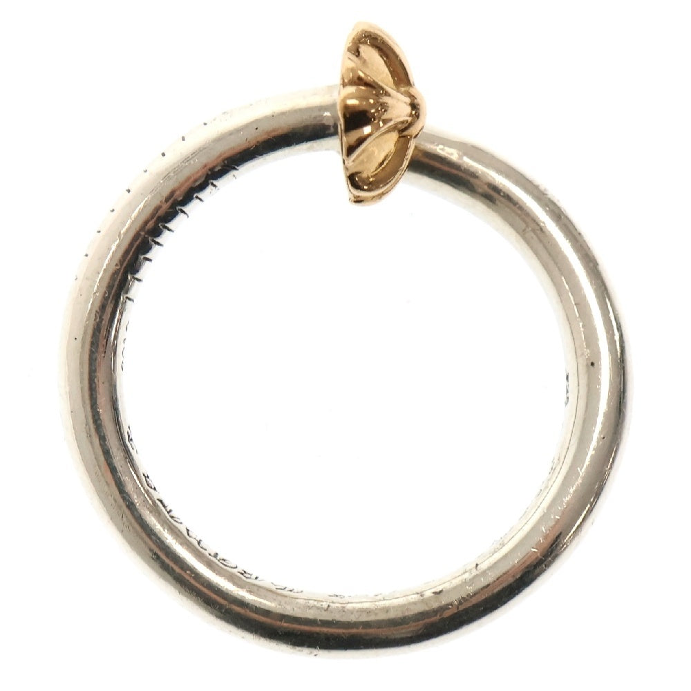 CHROME HEARTS(クロムハーツ) 22k NAIL CRSBALL コンビ ネイル クロスボール リング シルバー /ゴールド