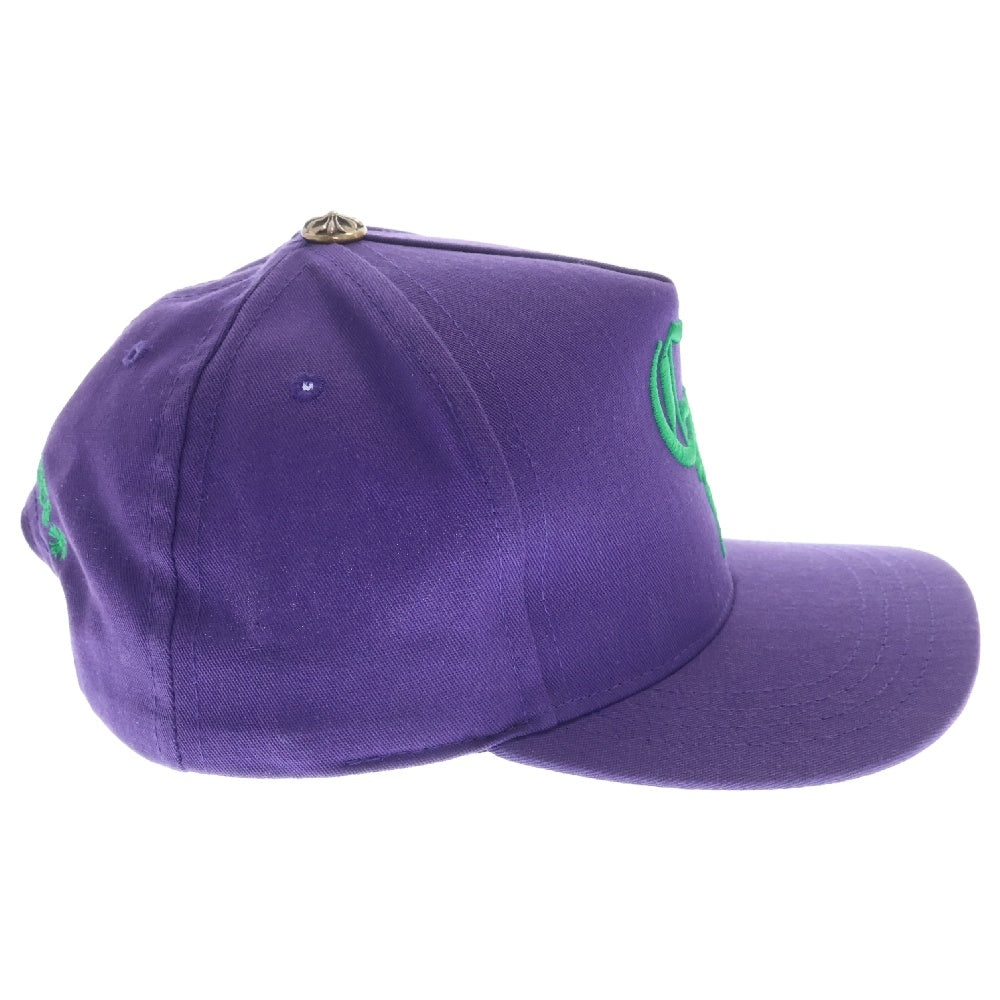 CHROME HEARTS(クロムハーツ) CH HAT CH刺繍ベースボールキャップ 帽子 パープル