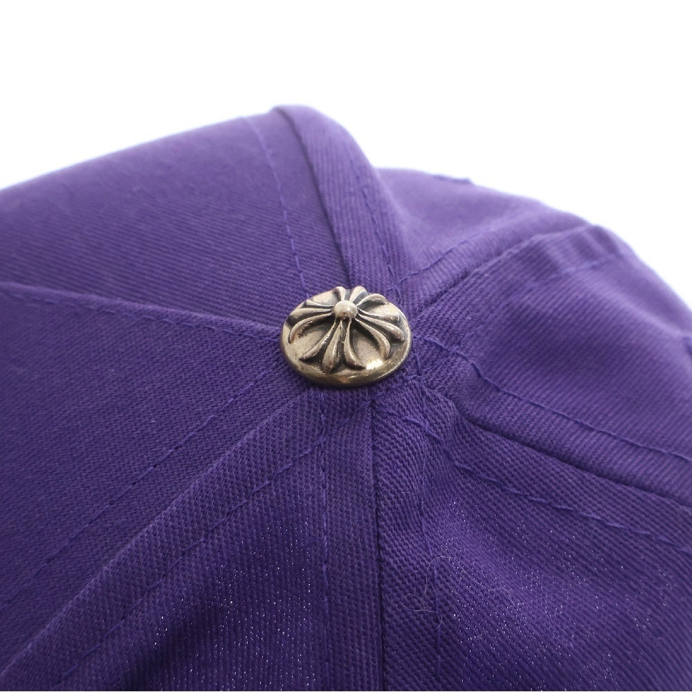 CHROME HEARTS(クロムハーツ) CH HAT CH刺繍ベースボールキャップ 帽子 パープル