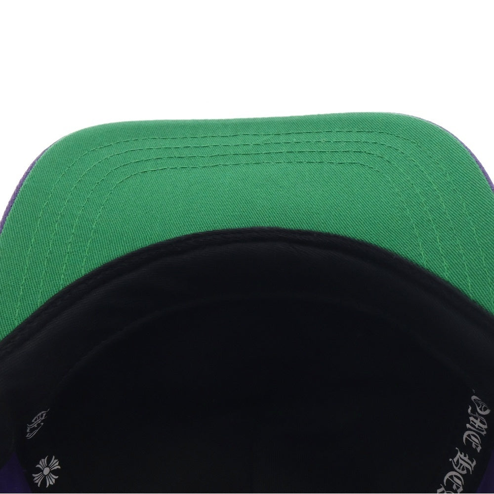 CHROME HEARTS(クロムハーツ) CH HAT CH刺繍ベースボールキャップ 帽子 パープル