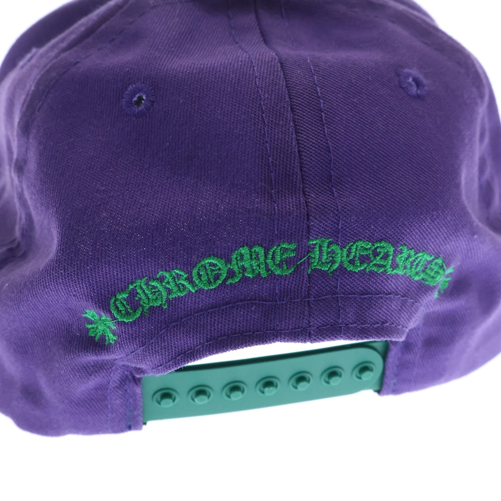 CHROME HEARTS(クロムハーツ) CH HAT CH刺繍ベースボールキャップ 帽子 パープル