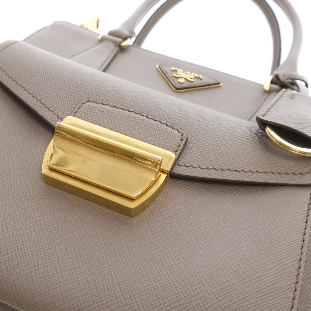 PRADA(プラダ) サフィアーノレザー ハンドバッグ グレー WS8334