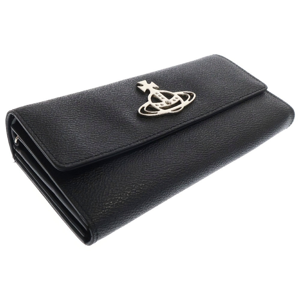 Vivienne Westwood(ヴィヴィアンウエストウッド) ANNIE LONG WALLET L字ファスナー 長財布 ブラック