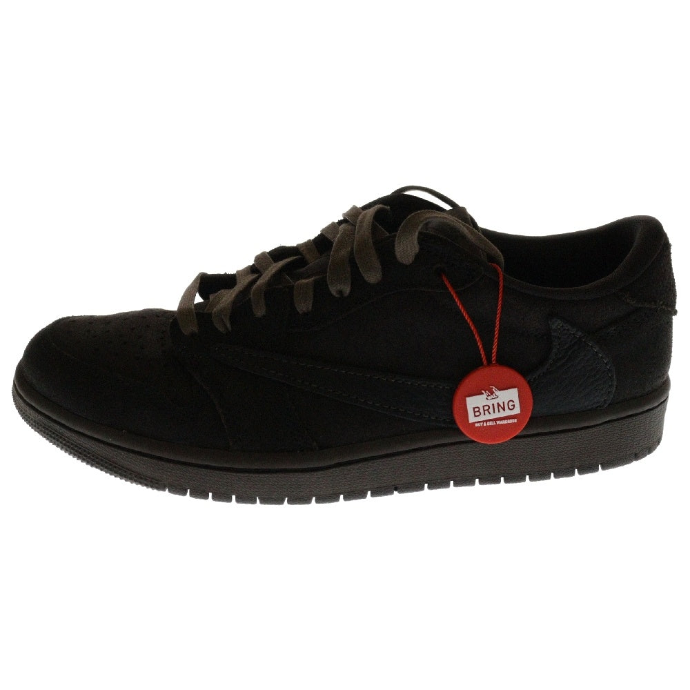 NIKE(ナイキ) ×TRAVIS SCOTT AIR JORDAN 1 LOW OG SP DM7866-202 トラヴィススコット エアジョーダン1 スエードレザー ローカットスニーカー ブラウン US8.5/26.5cm
