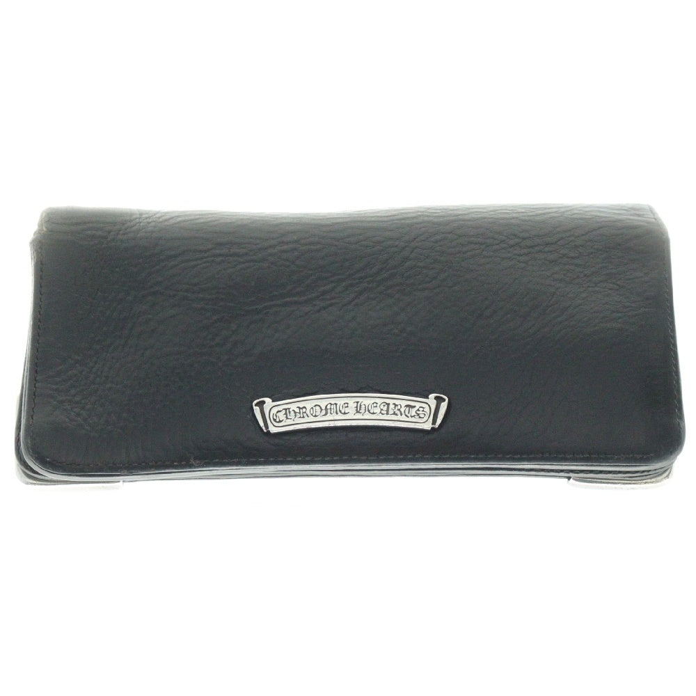 CHROME HEARTS(クロムハーツ) LNG SNGL FLD TIPS シングルフォールド レザーウォレット 財布 ブラック BCA380
