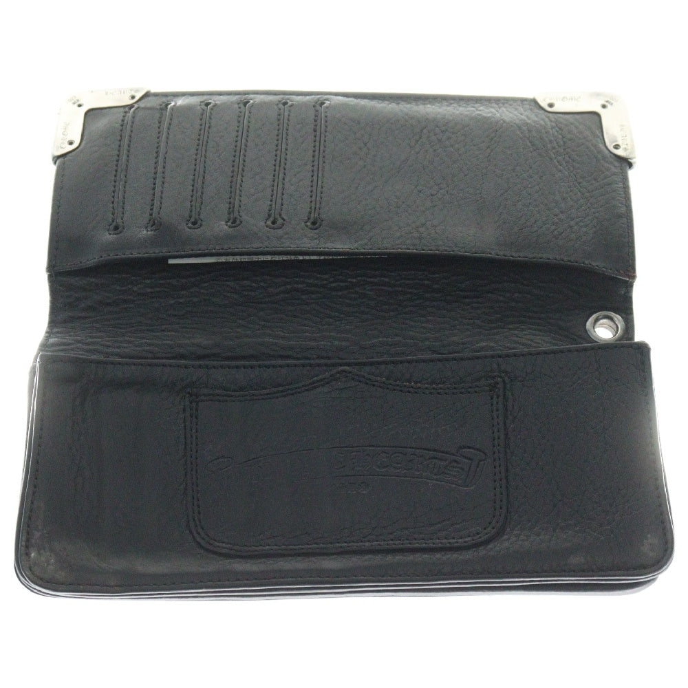 CHROME HEARTS(クロムハーツ) LNG SNGL FLD TIPS シングルフォールド レザーウォレット 財布 ブラック BCA380