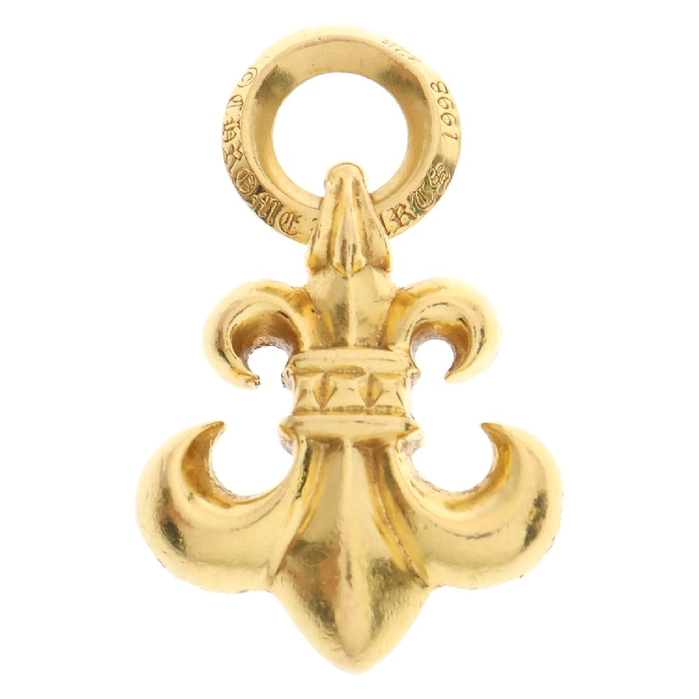 CHROME HEARTS(クロムハーツ) 22K BS FLUER CHARM P/D BSフレアチャーム PAVEダイヤ ネックレストップ ゴールド