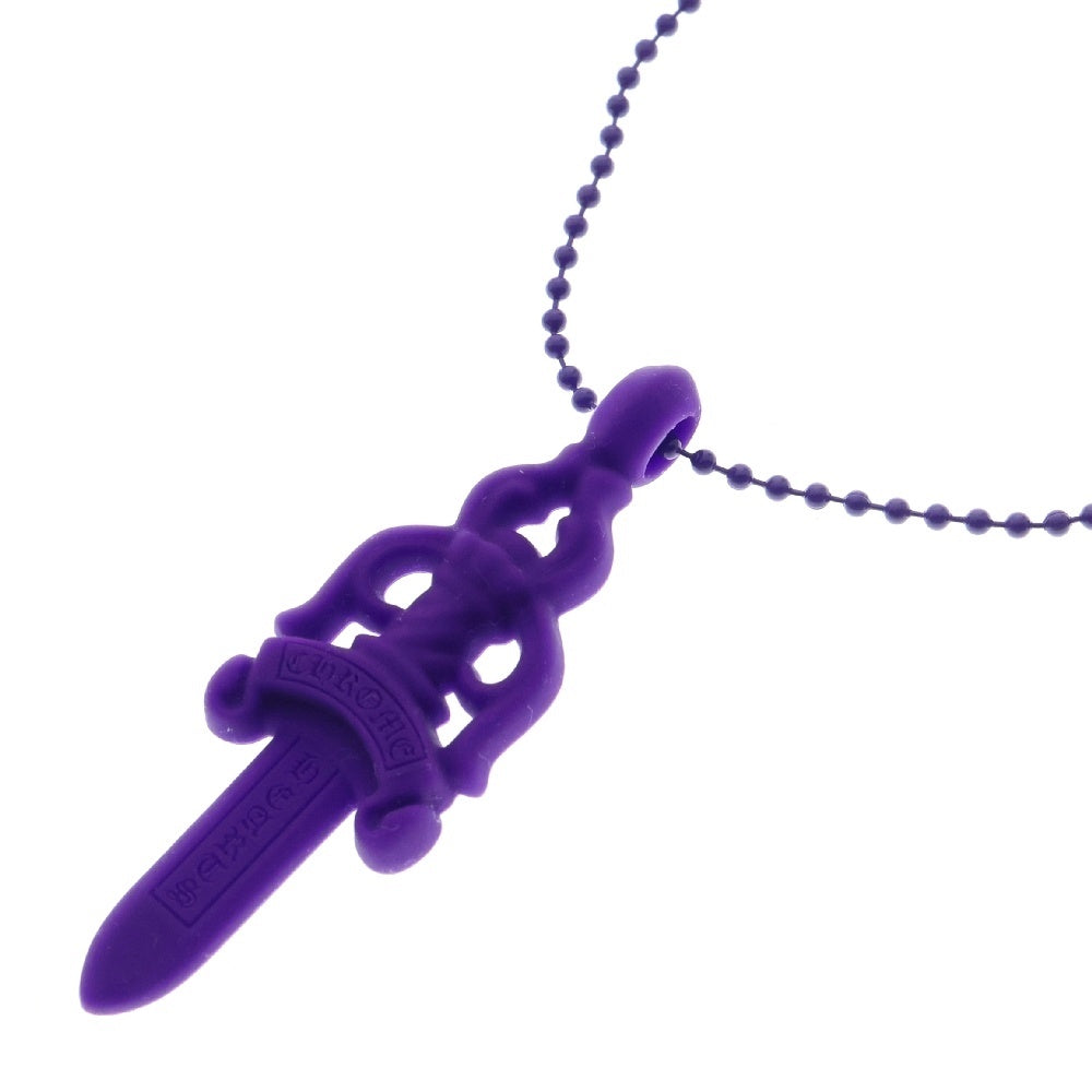 CHROME HEARTS(クロムハーツ) RUBBER LARGE DAGGER ラバーラージダガーラバーネックレス パープル