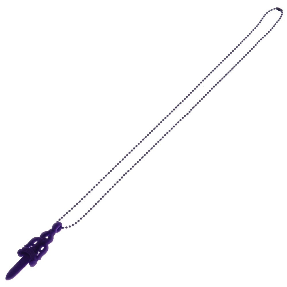 CHROME HEARTS(クロムハーツ) RUBBER LARGE DAGGER ラバーラージダガーラバーネックレス パープル