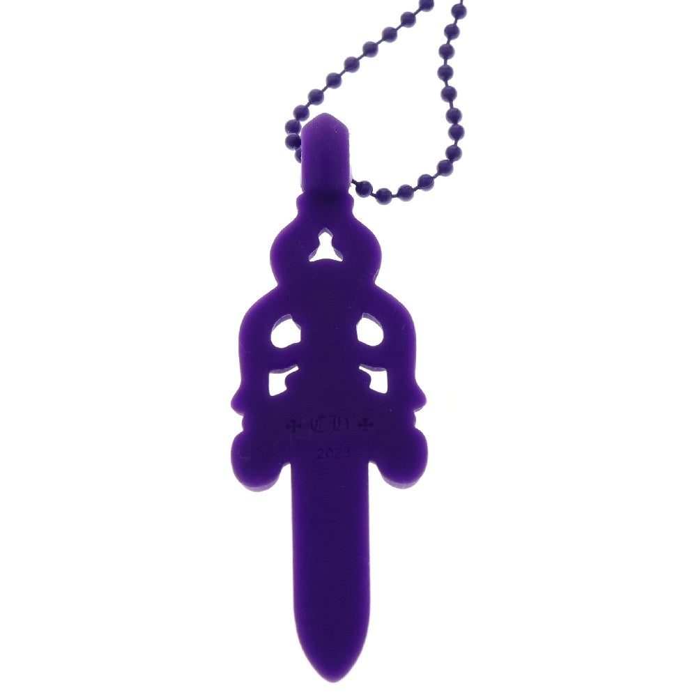 CHROME HEARTS(クロムハーツ) RUBBER LARGE DAGGER ラバーラージダガーラバーネックレス パープル