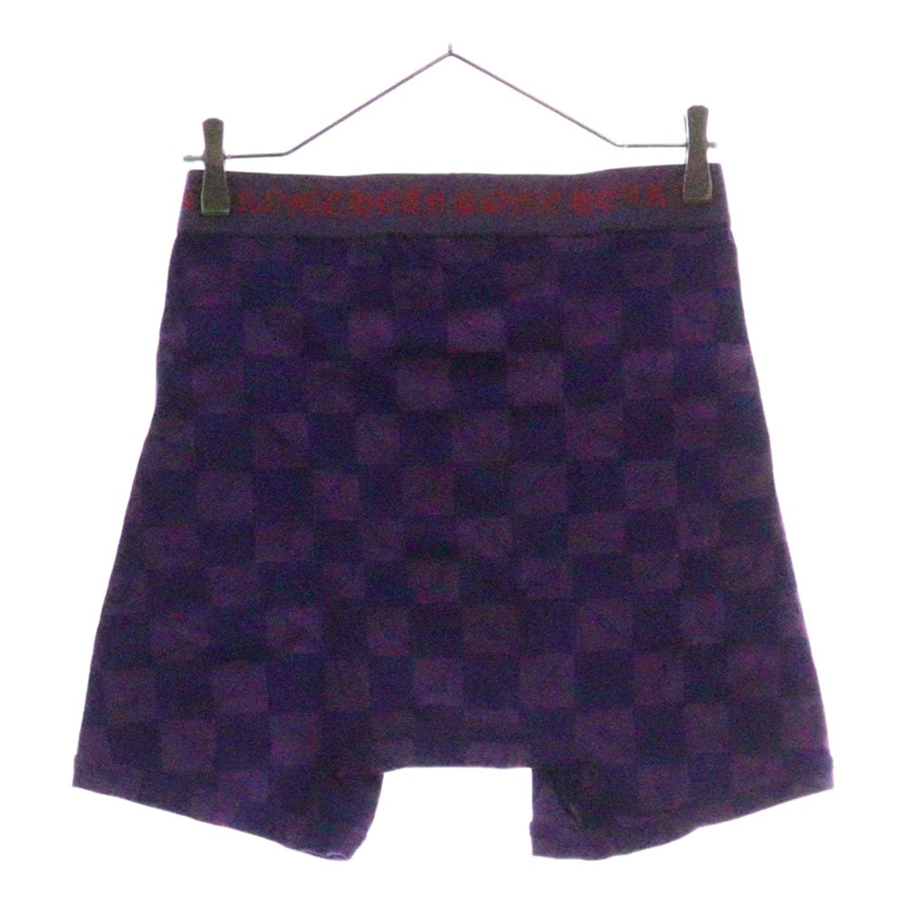 CHROME HEARTS(クロムハーツ) CLASSIC RIB BOXER 99 EYES チェッカーボクサーパンツ パープル