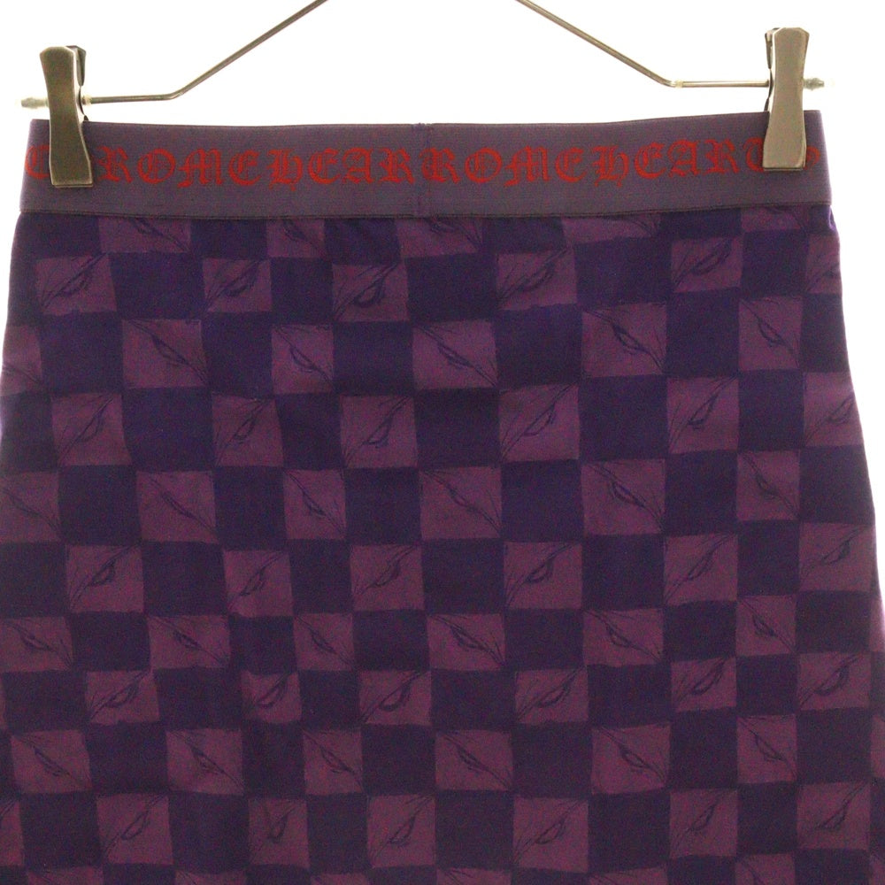 CHROME HEARTS(クロムハーツ) CLASSIC RIB BOXER 99 EYES チェッカーボクサーパンツ パープル