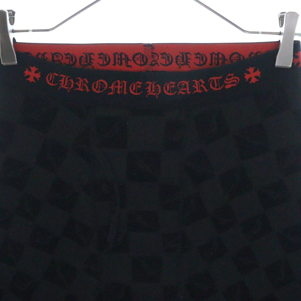 CHROME HEARTS(クロムハーツ) CLASSIC RIB BOXER 99 EYES チェッカーボクサーパンツ ブラック