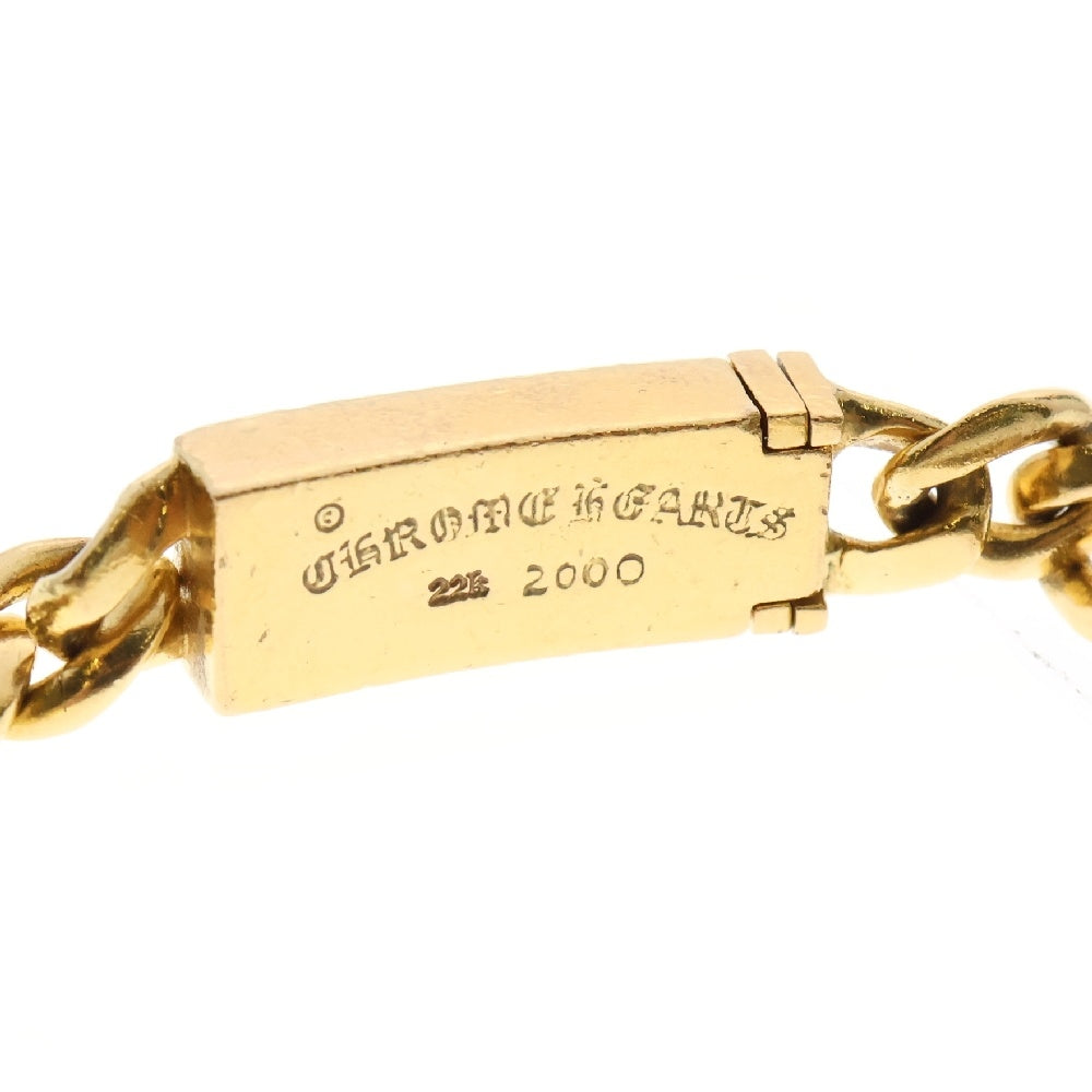 CHROME HEARTS(クロムハーツ) 22K ID MINI CHX ミニID CHX ブレスレット ゴールド