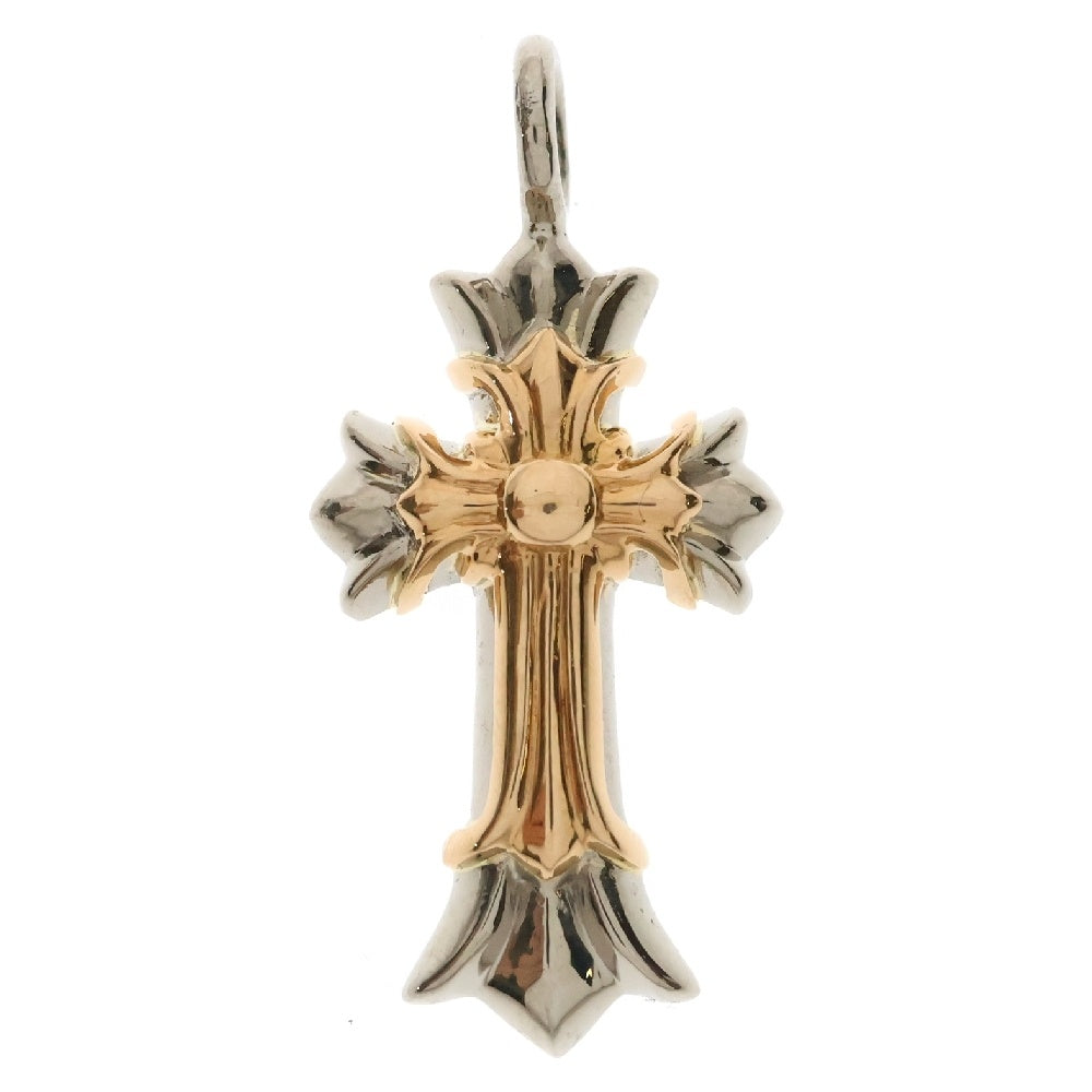 CHROME HEARTS(クロムハーツ) 18K/22K DBL CH CROSS ダブルCHクロスチャーム ペンダントトップ ゴールド/ホワイトゴールド