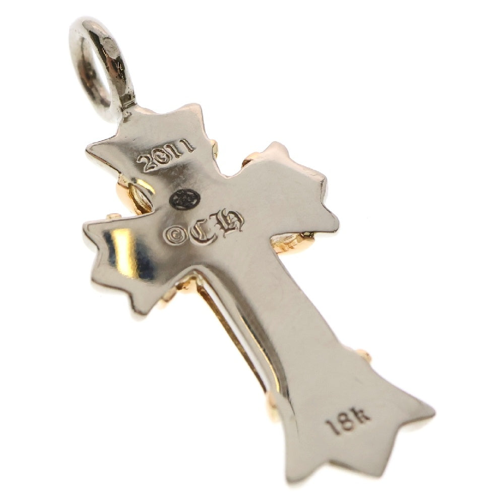 CHROME HEARTS(クロムハーツ) 18K/22K DBL CH CROSS ダブルCHクロスチャーム ペンダントトップ ゴールド/ホワイトゴールド