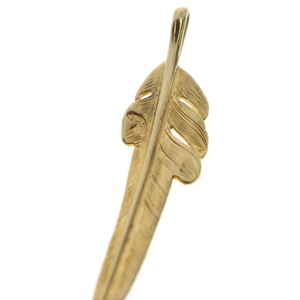 LARRY SMITH(ラリースミス) 18K KAZEKIRI FEATHER PENDANT カゼキリフェザー ペンダントトップ ゴールド