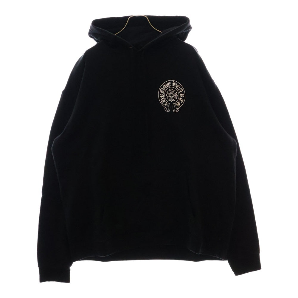 CHROME HEARTS(クロムハーツ) Malibu Horseshoe Pullover Hoodie マリブ限定 ホースシュープリントプルオーバーフーディ スウェットパーカー ブラック