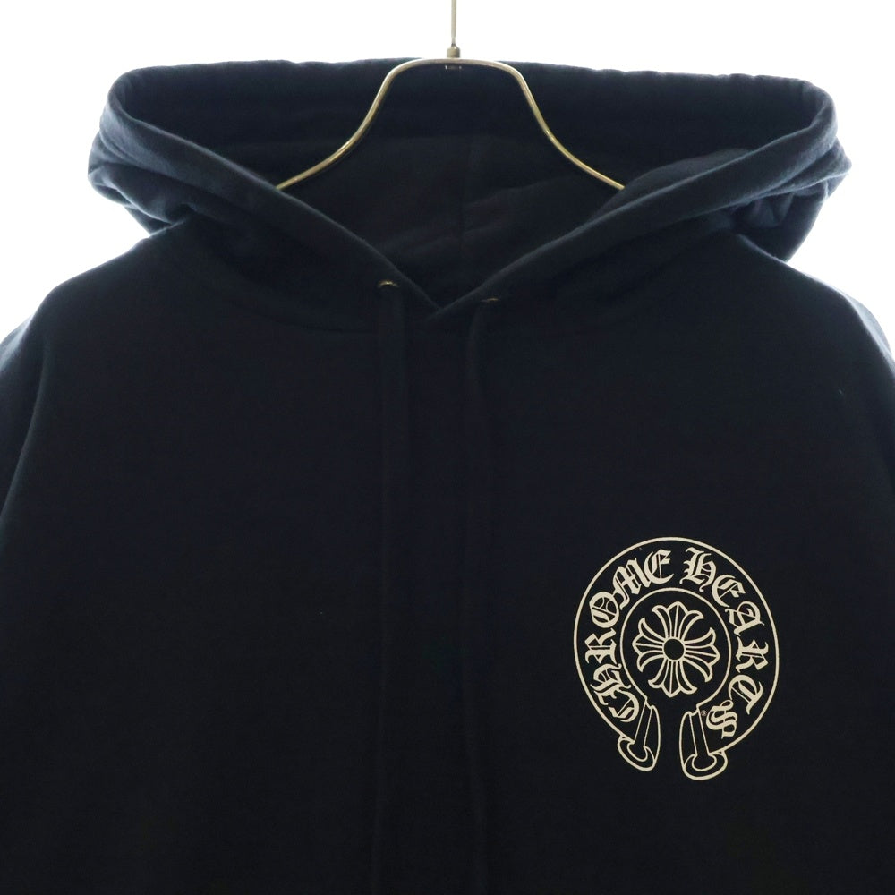 CHROME HEARTS(クロムハーツ) Malibu Horseshoe Pullover Hoodie マリブ限定 ホースシュープリントプルオーバーフーディ スウェットパーカー ブラック