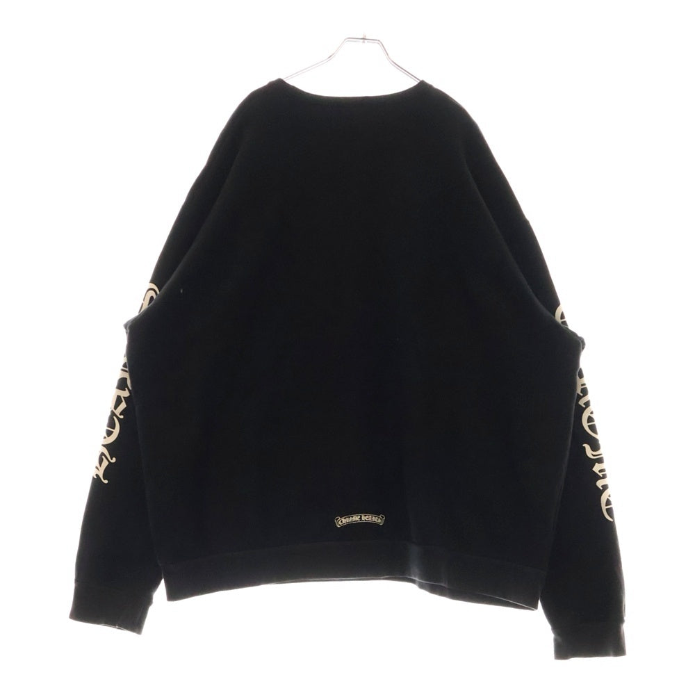 CHROME HEARTS(クロムハーツ) SWTSHRT PLVRスウェット ネックロゴプリントスウェットトレーナー ブラック