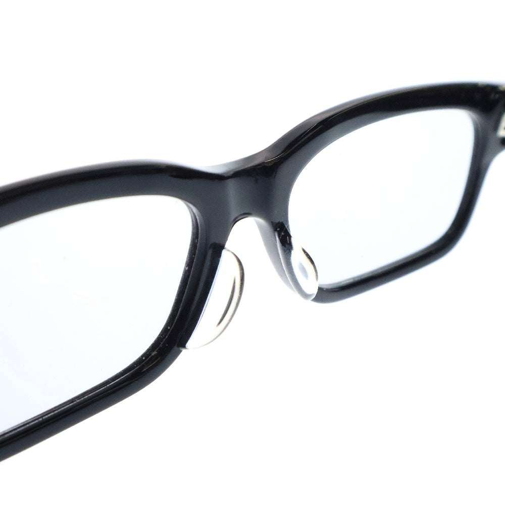 CHROME HEARTS(クロムハーツ) HEY JACK U LATE-A セメタリークロス装飾テンプル ウェリントンサングラス アイウェア 眼鏡 ブラック/シルバー