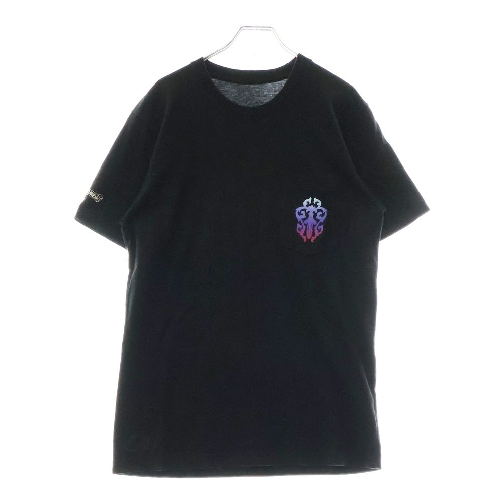 CHROME HEARTS(クロムハーツ) Gradient Dagger Tee ダガー グラデーション ホースシュープリント クルーネック半袖Tシャツカットソー ブラック/マルチカラー